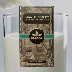 【マノアチョコレート】ハワイミルクチョコレート(50%カカオ)　 60g 20枚