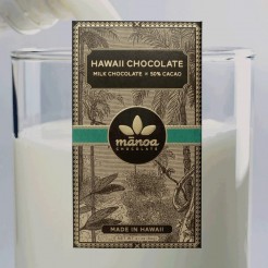 【マノアチョコレート】ハワイミルクチョコレート(50%カカオ)　60g 10枚